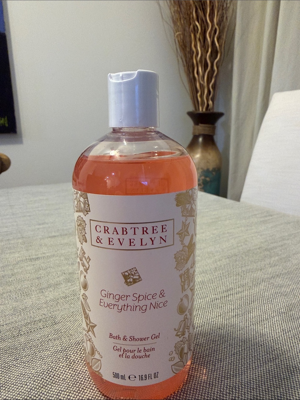 Crabtree & Evelyn Ginger Spice & Everything Nice Bath & Shower Gel - Pink